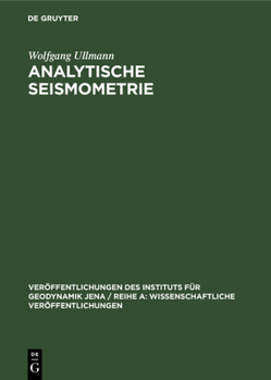 Hardcover Analytische Seismometrie [German] Book