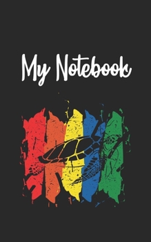 My Notebook: Turtle  Retro And Vintage Style 100 Pages And Lined