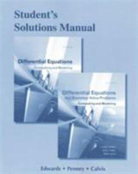 Paperback Student Solutions Manual for Differential Equations: Computing and Modeling and Differential Equations and Boundary Value Problems: Computing and Mode Book