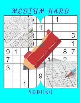 Paperback Medium Hard Soduko: 365 Puzzles And Trivia Challenges, 2019 suduko puzzle books for adults, brain teaser daily calendar 2019 page a day. Book