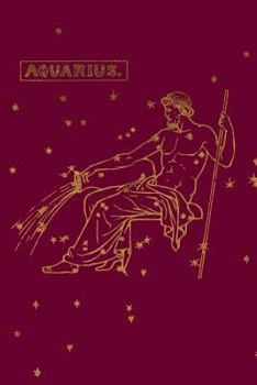 Paperback Aquarius Zodiac: Notebook 120-Page Lined Aquarius Zodiac Journal Book