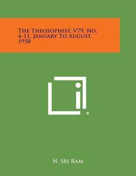 Paperback The Theosophist, V79, No. 4-11, January to August, 1958 Book