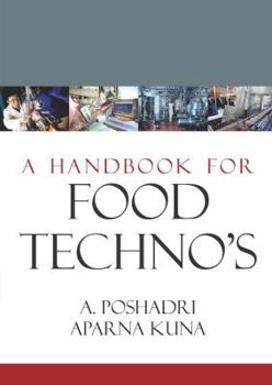 Hardcover A Handbook for Food Techno's Book