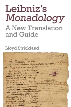 Paperback Leibniz's Monadology: A New Translation and Guide Book