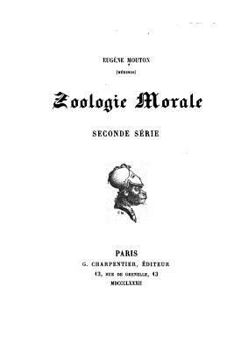 Paperback Zoologie morale [French] Book
