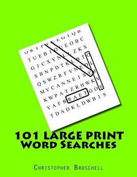 Paperback 101 Large Print Word Searches [Large Print] Book