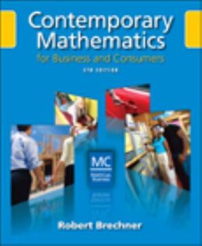 Paperback Contemporary Mathematics for Business and Consumers [With CDROM] Book