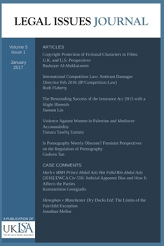 Paperback Legal Issues Journal 5(1) Book