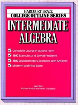 Paperback College Outline for Intermediate Algebra Book