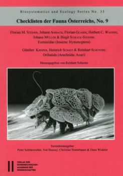 Paperback Checklisten Der Fauna Osterreichs (9) [German] Book
