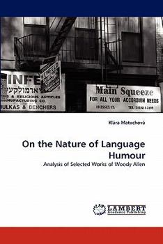 Paperback On the Nature of Language Humour Book