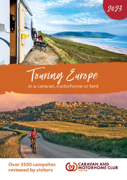 Paperback Touring Europe 2023: In a Caravan, Motorhome or Tent Book