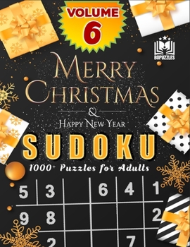 Paperback Merry Christmas Sudoku Volume 6: 1000+ Christmas Puzzles for Family, Adults, Seniors And Sudoku Brain Games for Adults Book