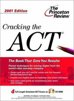 Paperback Cracking the ACT , 2001 Edition [With CDROM] Book