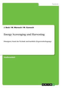 Paperback Energy Scavenging und Harvesting: Prinzipien, Stand der Technik und Ausblick (Expertenbefragung) [German] Book