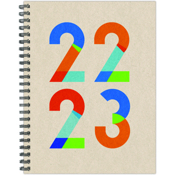 Spiral-bound Modern Neon 2022-23 6.5 X 8.5 Softcover Academic Weekly Planner Book