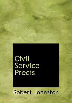 Hardcover Civil Service Precis [Large Print] Book