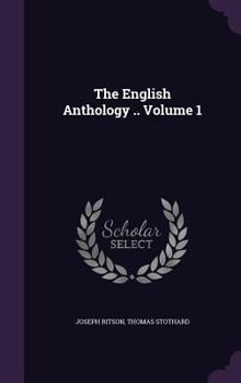 Hardcover The English Anthology .. Volume 1 Book