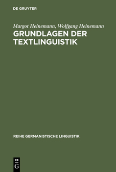 Hardcover Grundlagen der Textlinguistik [German] Book