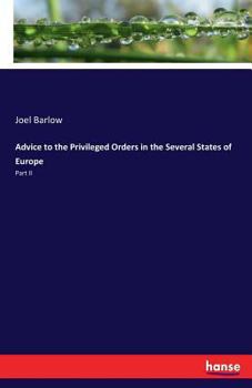 Paperback Advice to the Privileged Orders in the Several States of Europe: Part II Book