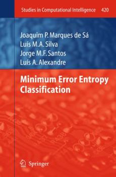 Hardcover Minimum Error Entropy Classification Book