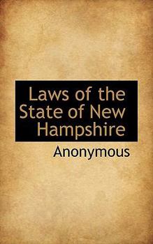 Paperback Laws of the State of New Hampshire Book