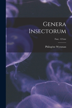 Paperback Genera Insectorum; fasc. 121me Book