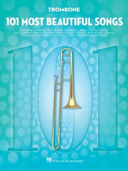 Paperback 101 Most Beautiful Songs for Trombone Book