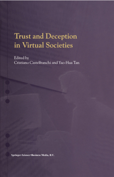 Hardcover Trust and Deception in Virtual Societies Book