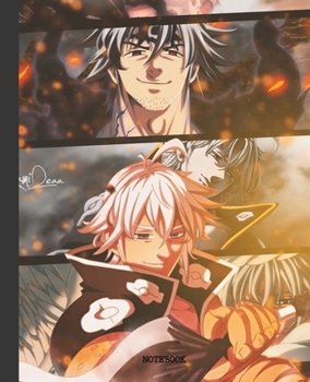 Notebook: Anime Seven Deadly Sins Soft Glossy Cover Graph Paper Pages Book 7.5 x 9.25 Inches 110 Pages