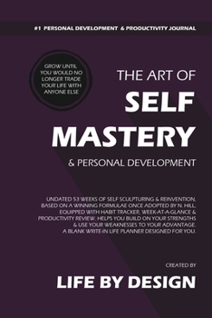 Paperback The Art of Self Mastery And Personal Development Journal, Undated 53 Weeks Self-Help Write-in Notebook, A5 (Purple) Book