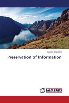Paperback Preservation of Information Book