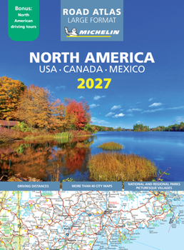 Paperback Michelin North America Large Format Road Atlas 2027 [French] Book