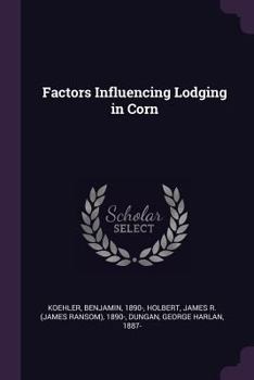 Paperback Factors Influencing Lodging in Corn Book