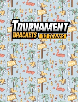 Paperback Tournament Brackets - 32 Teams Book