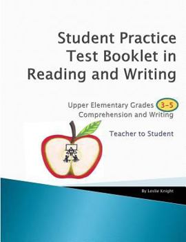 Paperback Student Practice Test Booklet in Reading and Writing - Grades 3-5 - Teacher to Student Book