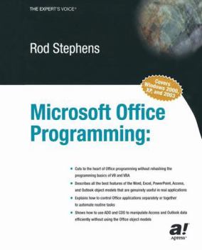Paperback Microsoft Office Programming: A Guide for Experienced Developers Book