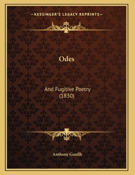 Paperback Odes: And Fugitive Poetry (1830) Book