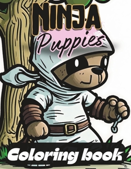 Paperback Ninja Puppies coloring book
