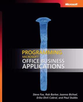 Paperback Programming Microsoft(r) Office Business Applications Book