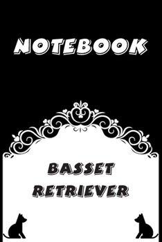 Paperback Basset Retriever Notebook: Black and White notebook, Decorative Journal for Basset Retriever Lover: Notebook /Journal Gift, Black and White,100 p Book