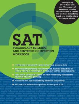 Mass Market Paperback SAT Vocabulary Building and Sentence Completion Workbook Book