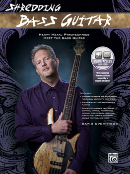 Paperback Shredding Bass Guitar: Heavy Metal Pyrotechnics Meet the Bass Guitar, Book & Online Audio Book