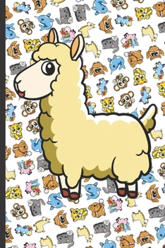 Home Improvement Maintenance and Repair Journal: Llama Cartoon on Cover with Owls Unicorns Cats Kittens Monkeys Dogs Llamas and Narwhals in the Background.