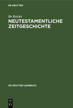 Hardcover Neutestamentliche Zeitgeschichte [German] Book