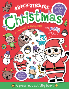 Paperback Puffy Sticker Christmas Book