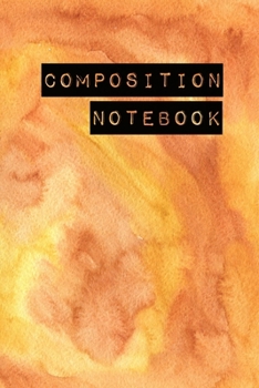 Paperback Composition Notebook: College Ruled 6" x 9" Writing Notes Journal, Office, Kids, School and college student. Book