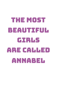 Paperback Annabel Girl Woman Notebook: Graph Paper Journal 6x9 - 120 Pages Book