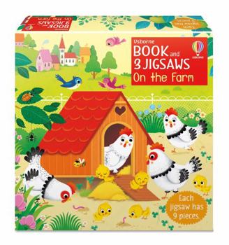 Board book Usborne Book and 3 Jigsaws: Farm: 1 Book