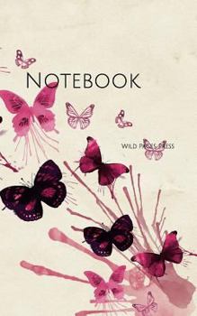 Notebook: Design Butterflies Pink watercolor butterfly pretty girl girls girlfriend color beautiful cheerful